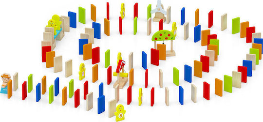 Настолна игра Domino Run Set (116 pcs) за 1 играч 3+ години (EN) Viga Toys
