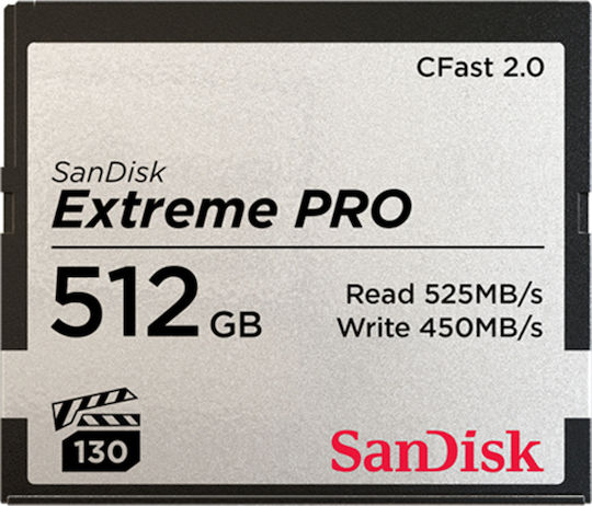 Sandisk Extreme Pro Cfast 2.0 CFast 512GB 525MB/s