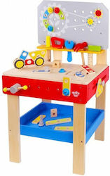 Tooky Toys Kids Workbench made of Wood for 3+ Years Old 81 cm.