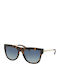 Michael Kors St.kitts Women's Sunglasses with Brown Tartaruga Frame and Blue Gradient Lens MK2073 33334L
