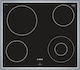 Bosch Κεραμική Εστία μη Αυτόνομη Inox 58.3x51.3εκ.