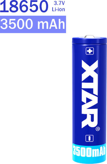 XTAR Επαναφορτιζόμενη Μπαταρία 18650 Li-ion 3500mAh 3.7V 1τμχ