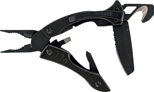 Gerber Crucial Tool Πολυεργαλείο Black Multi σε Θήκη (Διάφορα Χρώματα)