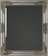 MIR098-50S Wall Mirror with Silver Wooden Frame 72x62cm 1pcs