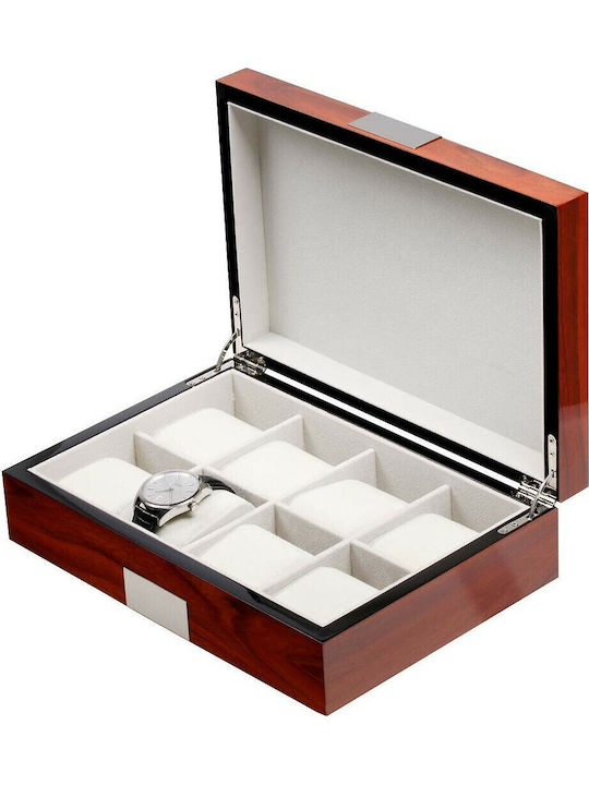 Rothenschild Wooden Case for 8 watches in Brown color RS-2022-8RO