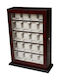 Rothenschild Wooden Case RS-1100-20BU with transparent lid for 20 watches in Brown color