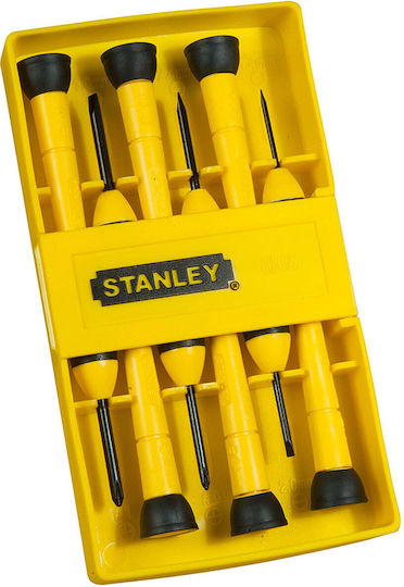 Stanley Σετ 6 Κατσαβίδια Ακριβείας με 6 Εναλλασσόμενες Μύτες