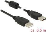 DeLock USB 2.0 Cable USB-A male - USB-A male 0.5m (84888)