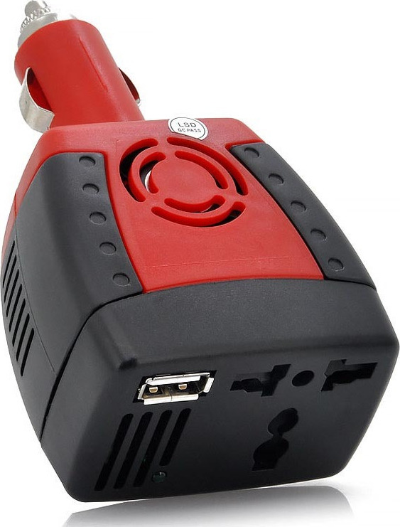 Inverter Αυτοκινήτου 100W για Μετατροπή 12V DC σε 220V AC με 1xUSB