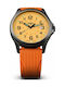 Traser Watch Battery with Orange Rubber Strap 107423