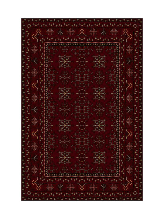 Newplan 315A Rug Rectangular with Fringes Red