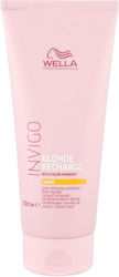 Wella Professionals Invigo Blonde Recharge Warm Blonde Color Protection Conditioner for Coloured Hair 200ml