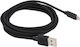 OWC Regular USB to Lightning Cable Μαύρο 3m (NWTCBLUSBL3MB)