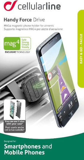 Cellular Line Handy Force Drive Поставка за Мобилен Телефон Черна