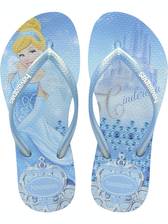 Havaianas Șlapi Copii Albastre Slim Princess