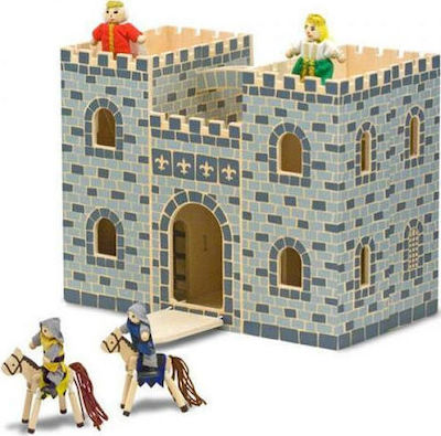 Melissa & Doug Fold & Go Castle Holzpuppenhaus