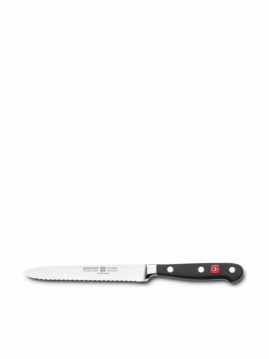 Wusthof Classic Cold Cuts Knife of Stainless Steel Black 14cm 4110-14 1030101614