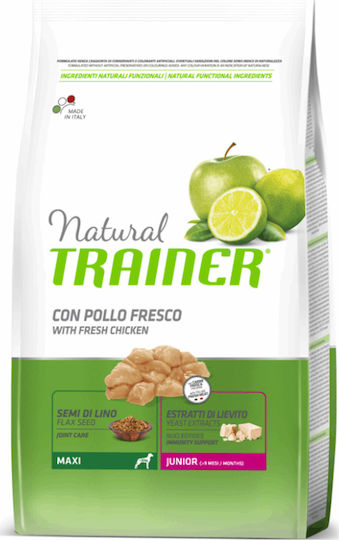 Natural Trainer Junior Maxi 12kg Dry Food for Large Breed Puppies with Chicken