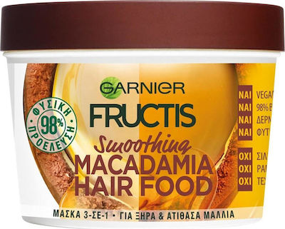 Garnier Hair Food Macadamia 3 in 1 Masca de păr pentru Reparare 390ml