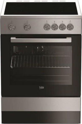 Beko FSM 67010 GX Κουζίνα 65lt με Κεραμικές Εστίες Π60εκ. Inox