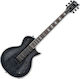 ESP EC-1000 Piezo QM Electric Guitar Single cut with HH Pickup Configuration Black