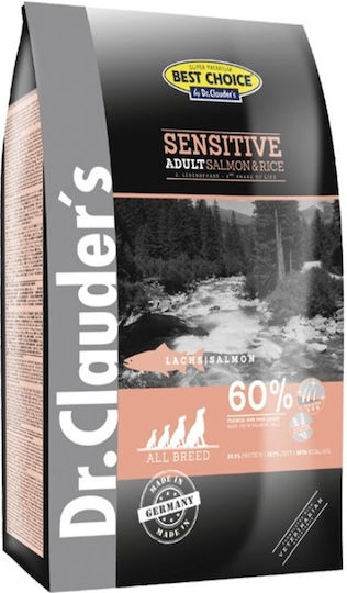 Dr.Clauder's Adult Medium Sensitive Salmon & Rice 4kg Ξηρά Τροφή για Ενήλικους Σκύλους Μεσαίων Φυλών με Σολομό και Ρύζι