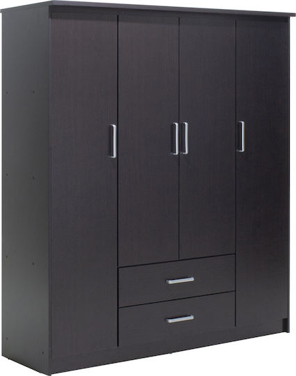 Four Door Wardrobe Olympus 159x57x183cm