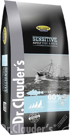 Dr.Clauder's Best Choice Adult Sensitive Fish & Rise 4kg Ξηρά Τροφή για Ενήλικους Σκύλους Μεσαίων Φυλών με Ρύζι