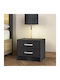 Bedside Table Olympus Wooden Wenge 47.5x40.5x40.5cm
