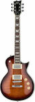 ESP LTD EC-256FM Elektrische Gitarre mit Form Einfacher Schnitt und HH Pickup-Anordnung Brown Sunburst