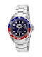 Invicta Pro Diver Ανδρικό Ρολόι 40mm Αυτόματο με Ασημί Μεταλλικό Μπρασελέ