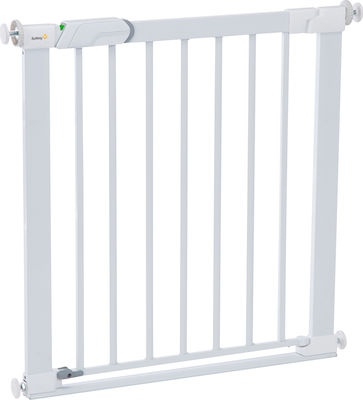 Safety 1st Flat Step Πτυσσόμενη Προστατευτική Πόρτα από Μέταλλο σε Λευκό Χρώμα 80x73cm