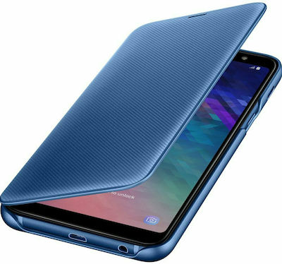 Samsung Cover Carte Piele artificială Albastru (Galaxy A6+ 2018) EF-WA605CLEG EF-WA605CLEGWW