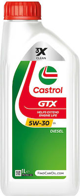 Castrol GTX Car Lubricant 5W-30 C4 1lt for Diesel Engine