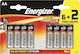 Energizer Max Αλκαλικές Μπαταρίες AA 1.5V 8τμχ