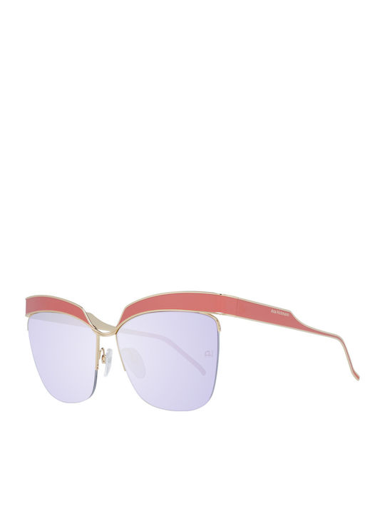 Ana Hickmann Damenteiliche Sonnenbrille mit Gol...