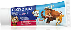 Elgydium Kids Ice Age Zahnpasta mit Geschmack Strawberry für 3+ Jahre 50ml 1000 ppm (parts per million)