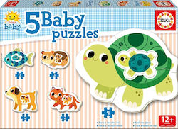 Lemnos Puzzle pentru Copii Animals pentru 1+ Ani 14buc Educa