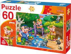 Παιδικό Puzzle Τα Τρία Γουρουνάκια Τα Τρία Γουρουνάκια 60pcs Deico Παιδικό Puzzle Τα Τρία Γουρουνάκια Τα Τρία Γουρουνάκια 60pcs Deico
