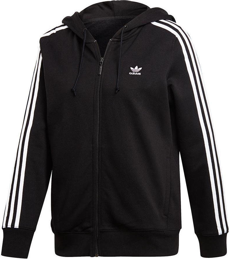 adidas three stripe zip hoodie