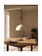 Heronia SFERA/36 1/L ROPE UT-WH Κρεμαστό Φωτιστικό Λευκό Καμπάνα με Ντουί E27 36x65εκ.