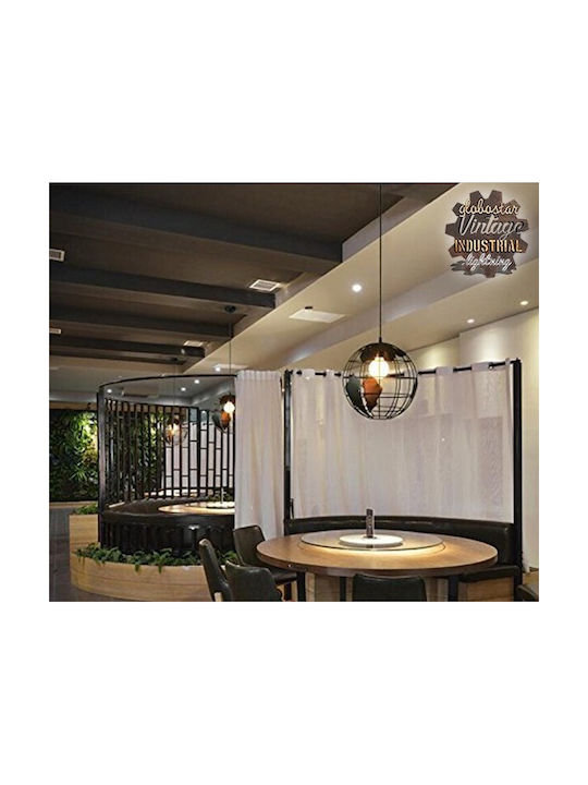 GloboStar Earth Pendant Light Black with Socket...