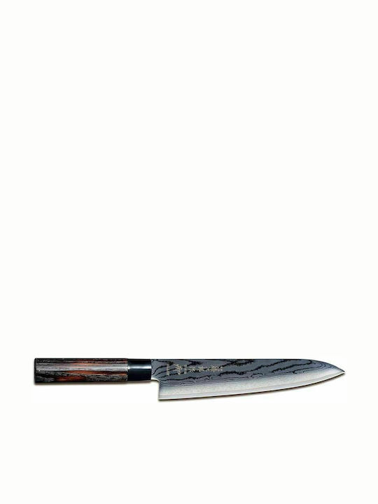 Tojiro Shippu Black Chef Knife of Damascus Steel 24cm FD-1595