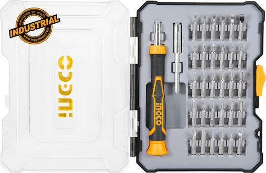 Ingco Screwdriver with 28 Magnetic Interchangeable Tips