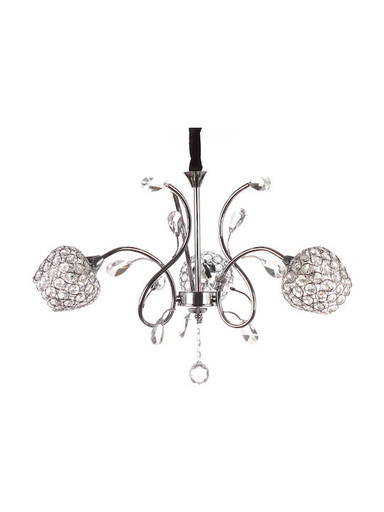 Keskor Chandelier with Silver Crystals Keskor Chandelier with Silver Crystals