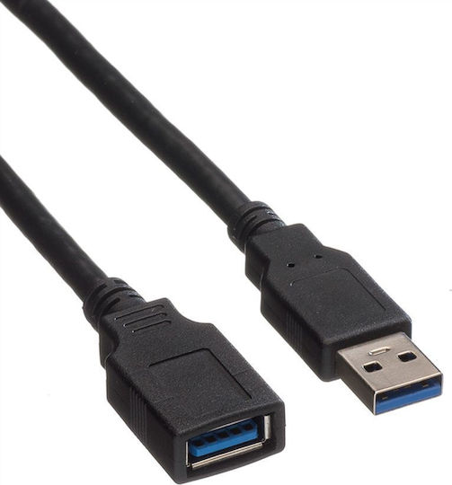 Roline USB 3.0 Cable USB-A male - USB-A female 0.8m (11.02.8977)