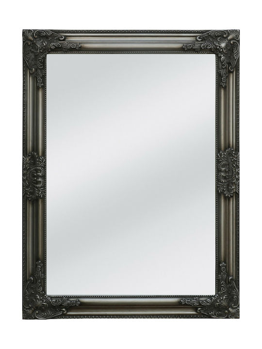 Liberta Wall Mirror with Silver Wooden Frame 80x60cm 4pcs