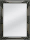 Liberta Wall Mirror with Silver Wooden Frame 80x60cm 4pcs