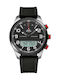 Swiss Military by Chrono Rubber Chronograph Αναλογικό/Ψηφιακό Ανδρικό Ρολόι 40mm Χρονογράφος Μπαταρίας με Μαύρο Καουτσούκ Λουράκι