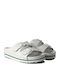 Scholl Air Bag Leather Women's Flat Sandals Anatomic In White Colour